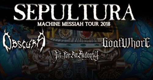 Poster von der Veranstaltung Sepultura, Obscura, Goatwhore, Fit For An Autopsy @ Kofmehl, Solothurn