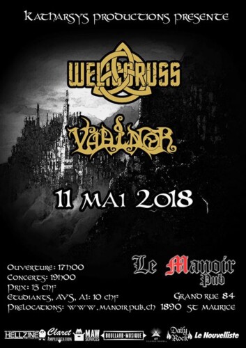 Poster von der Veranstaltung Welicoruss & Vaalnor @ Manoir Pub, Saint-Maurice