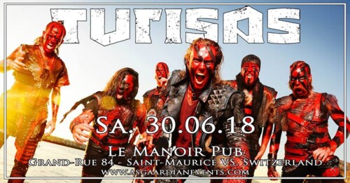 Poster von der Veranstaltung Turisas, Battle Tales & Trollort @ Manoir Pub, Saint-Maurice