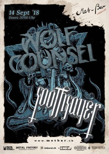 Poster von der Veranstaltung Wolf Counsel & Soothsayer @ Met-Bar, Lenzburg