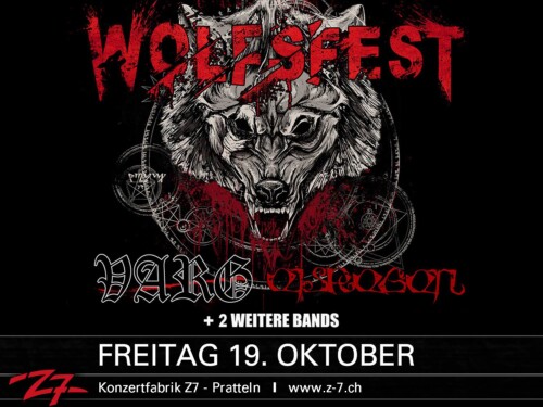 Poster von der Veranstaltung Wolfsfest 2018 @ Konzertfabrik Z7, Pratteln