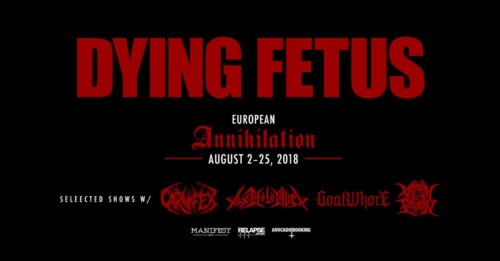 Poster von der Veranstaltung Dying Fetus, Goatwhore & Toxic Holocaust @ KIFF, Aarau