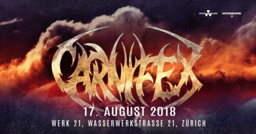 Poster von der Veranstaltung Carnifex, A Night In Texas & Virvum @ Dynamo, Zürich