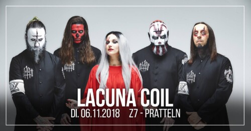 Poster von der Veranstaltung Lacuna Coil & Amberian Dawn @ Konzertfabrik Z7, Pratteln