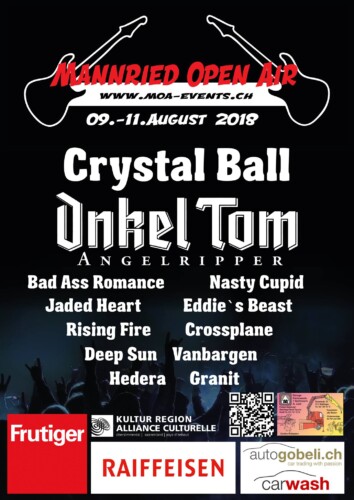 Poster von der Veranstaltung Mannried Open Air 2018 @ Turnplatz Mannried, Mannried