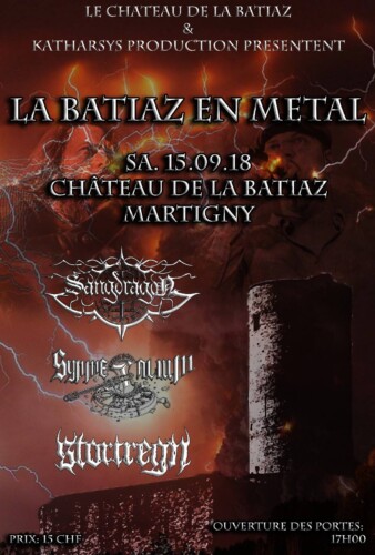 Poster von der Veranstaltung La Bâtiaz en Metal @ Château de la Bâtiaz, Martigny