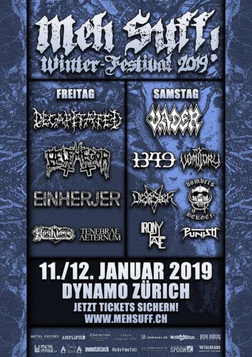 Poster of the event Meh Suff! Winter-Festival 2019 at Dynamo, Zürich