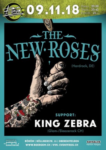 Poster of the event The New Roses & King Zebra at Böröm pöm pöm, Oberentfelden