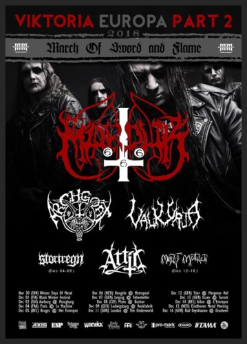 Poster von der Veranstaltung Marduk, Archgoat, Valkyrja & Attic @ Musigburg, Aarburg