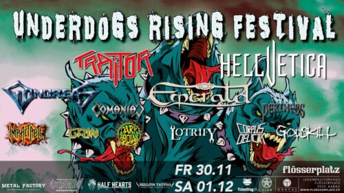 Poster von der Veranstaltung Underdogs Rising Festival Vol. 1 @ Flösserplatz, Aarau