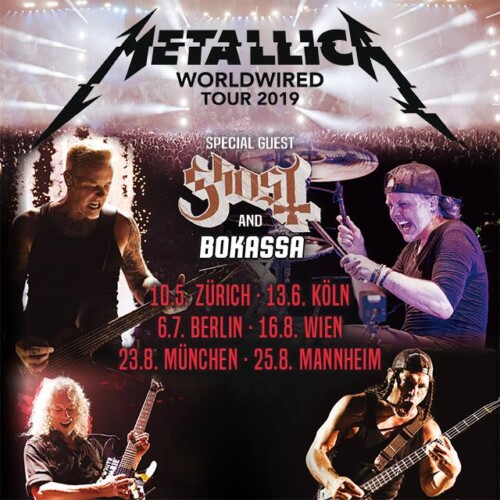 Poster von der Veranstaltung Metallica: WorldWired Tour @ Stadion Letzigrund