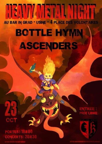 Poster von der Veranstaltung Ascenders & Bottle Hymn @ Kalvingrad, Genf