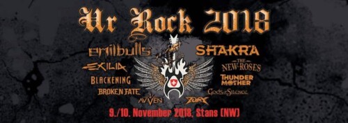 Poster von der Veranstaltung UrRock Musik Festival 2018 @ Senkel, Stans