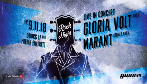 Poster of the event Gloria Volt & Marant at Guss39, Bülach