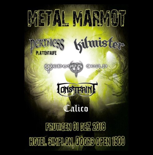 Poster von der Veranstaltung Metal Marmot 2018 @ Hotel Simplon, Frutigen