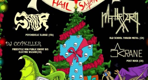 Poster von der Veranstaltung Tales of Christmas: Matterhorn, Sator, Krane & DJ Copkiller @ Hirscheneck, Basel