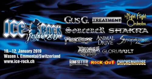 Poster of the event Ice Rock Festival 2019 at Wasen i.E.