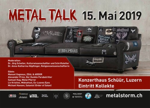 Poster of the event Metal Storm Talk 2019 at Konzerthaus Schüür , Luzern