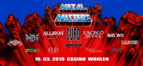 Poster von der Veranstaltung Swiss Metal Masters Festival 2019 @ Casino, Wohlen