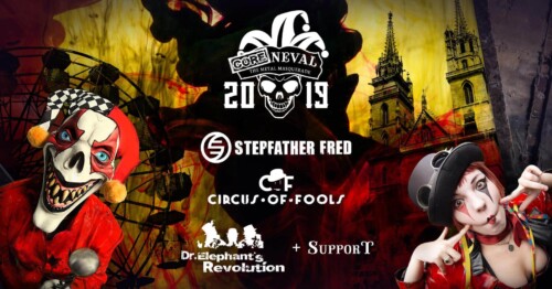 Poster von der Veranstaltung COREneval 2019 Basel - DIE Metal-Karnevalsparty @ Redrocks, Basel