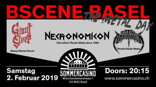 Poster von der Veranstaltung Bscene Basel: The Metal Day @ Sommercasino, Basel