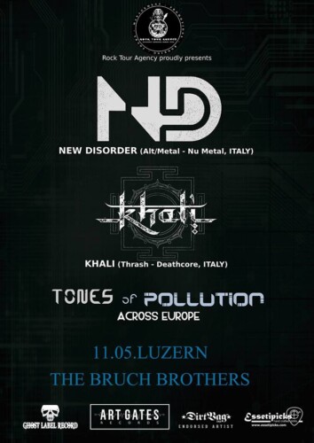 Poster of the event New Disorder & Khali at The Bruch Brothers, Luzern
