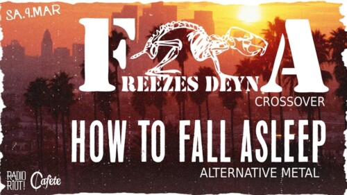 Poster von der Veranstaltung Freezes Deyna & How to Fall Asleep @ Die Cafete, Bern