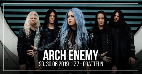 Poster von der Veranstaltung Arch Enemy @ Konzertfabrik Z7, Pratteln