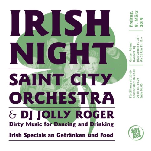 Poster of the event Saint City Orchestra at Senkel, Stans