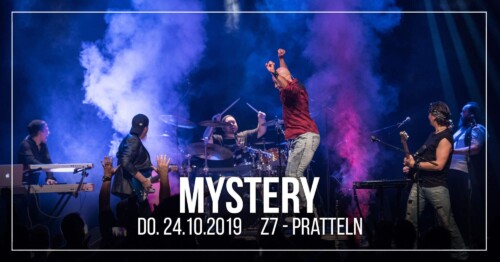 Poster of the event Mystery at Konzertfabrik Z7, Pratteln