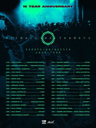 Poster von der Veranstaltung Animals As Leaders @ KIFF, Aarau