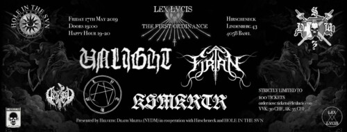 Poster von der Veranstaltung Unlight, Firtan, LVTHN, Kosmokrator & Crowblood @ Hirscheneck, Basel