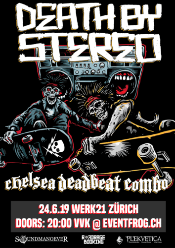 Poster of the event Death By Stereo & Chelsea Deathbeat Combo at Dynamo, Zürich