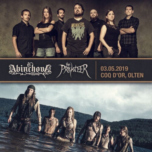 Poster von der Veranstaltung Abinchova & The Privateer @ Coq d’Or, Olten