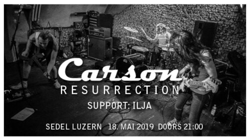 Poster von der Veranstaltung Carson One-Off Reunion Show @ Sedel, Luzern