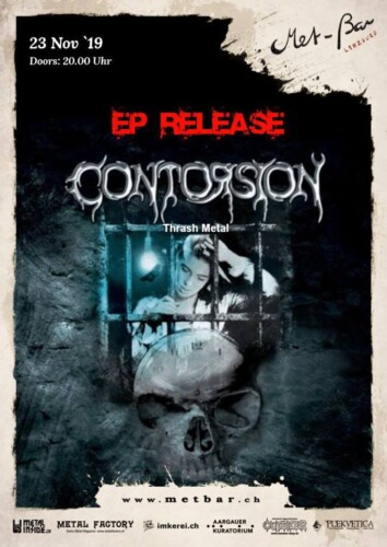 Poster von der Veranstaltung Contorsion EP - Release Show @ Met-Bar, Lenzburg