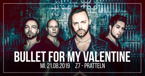 Poster von der Veranstaltung Bullet For My Valentine @ Konzertfabrik Z7, Pratteln