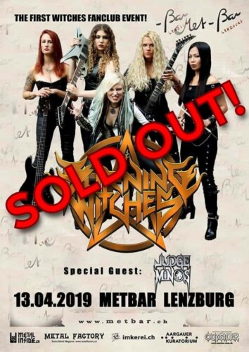 Poster von der Veranstaltung Burning Witches & Judge Minos @ Met-Bar, Lenzburg