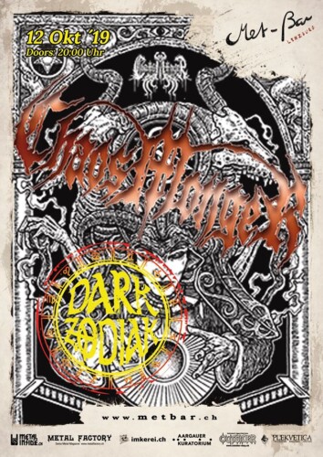 Poster von der Veranstaltung Chaosmonger & Dark Zodiak @ Met-Bar, Lenzburg