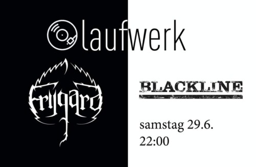 Poster von der Veranstaltung Frijgard & Blackline Akustik Konzert @ Laufwerk Liestal