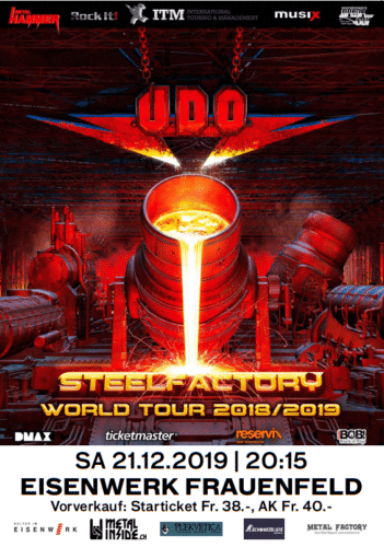 Poster von der Veranstaltung U.D.O. @ Kultur im Eisenwerk, Frauenfeld