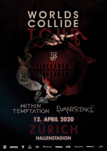 Poster von der Veranstaltung Verschoben: Within Temptation, Evanesence @ Hallenstadion, Zürich