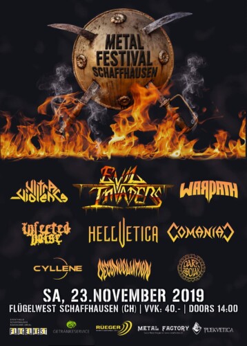 Poster von der Veranstaltung Metal Festival Schaffhausen @ Flügelwest, Schaffhausen