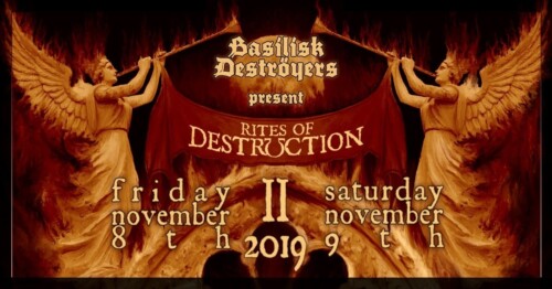 Poster von der Veranstaltung Basilisk Deströyers present: Rites of Destruction pt. II @ Sommercasino, Basel