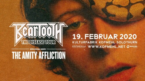 Poster von der Veranstaltung Beartooth & The Amity Affliction @ Kofmehl, Solothurn