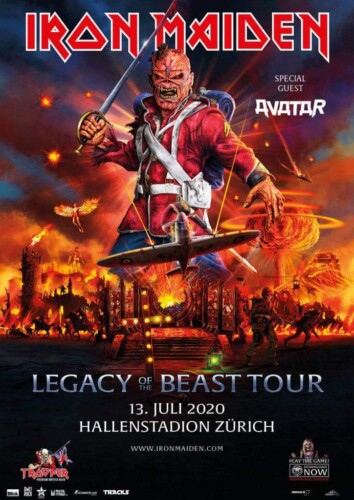 Poster von der Veranstaltung Abgesagt: Iron Maiden @ Hallenstadion, Zürich