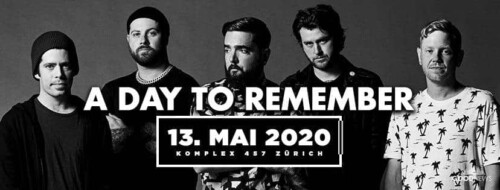 Poster von der Veranstaltung A Day To Remember @ Komplex 457, Zürich