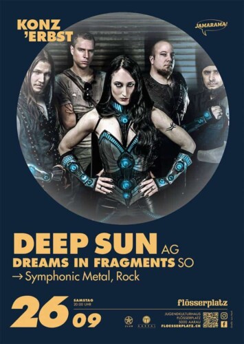 Poster von der Veranstaltung Deep Sun & Dreams in Fragments @ Flösserplatz, Aarau