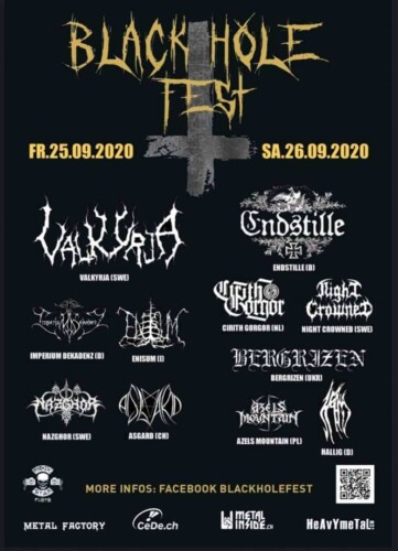 Poster von der Veranstaltung Black Hole Fest @ Hall of Fame, Wetzikon