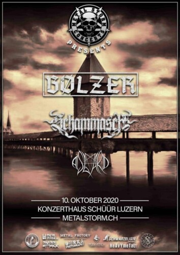 Poster von der Veranstaltung BØLZER / SCHAMMASCH / ASGARD @ Konzerthaus Schüür , Luzern